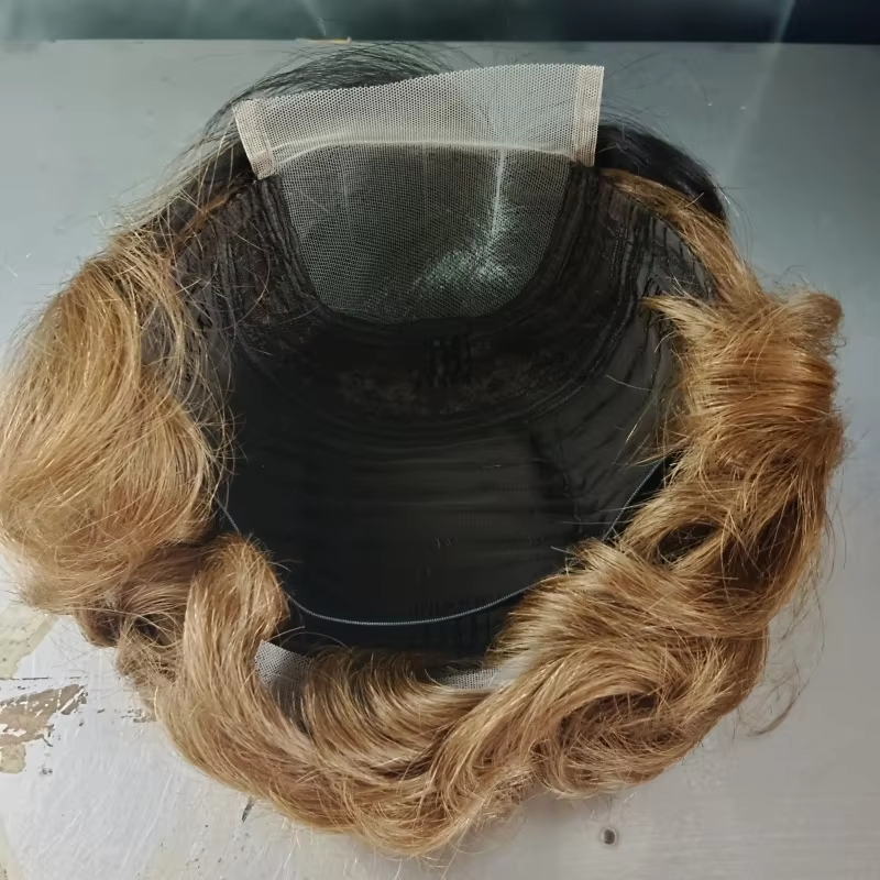 Peluca Pixie con cierre 4*4 de nuevo estilo, corte corto, cabello humano 100%