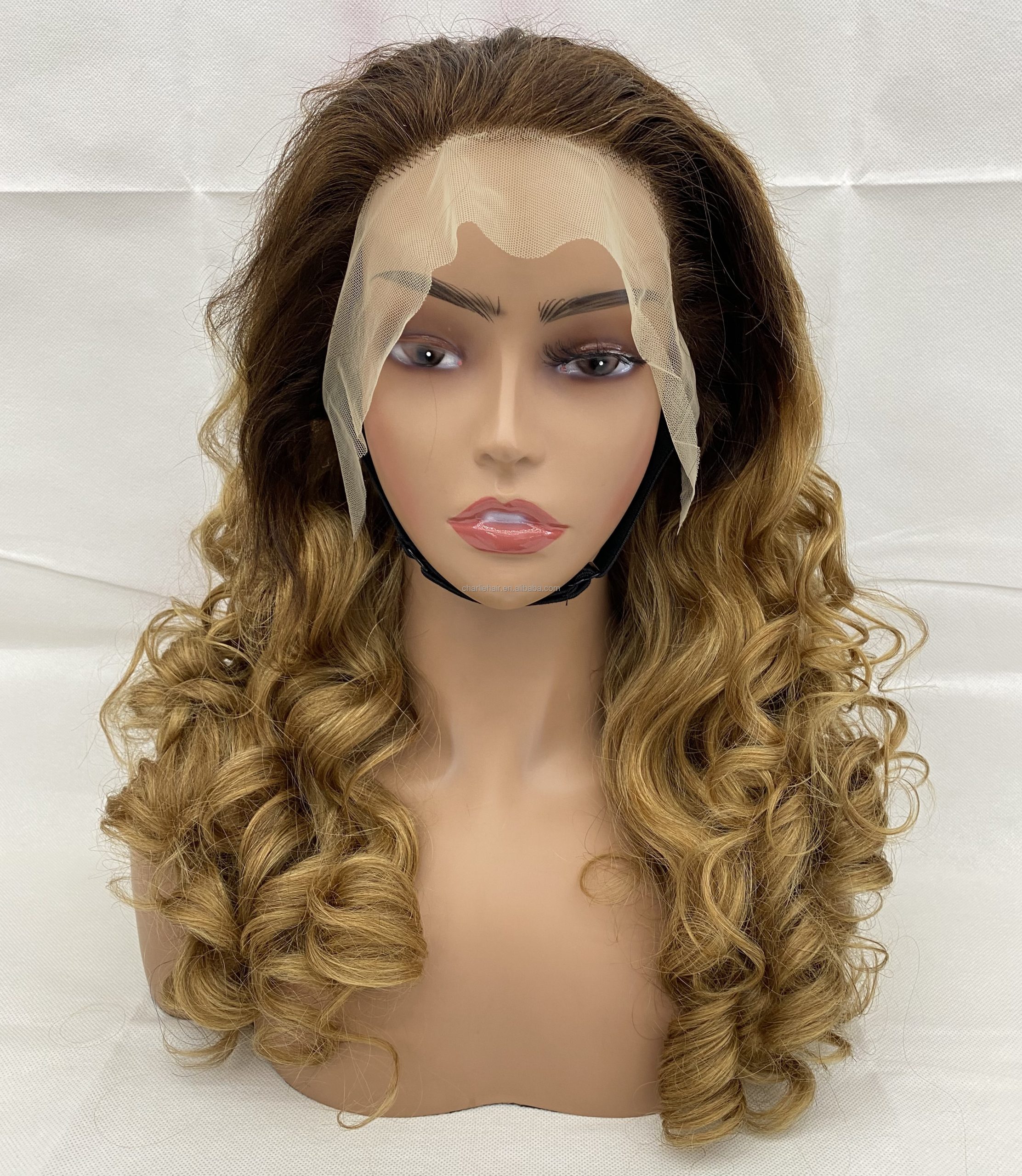 13×4 Lace Fumi Front Human Hair Wigs Curly Human Hair Wig Remy Loose Wavy Lace Wigs Pre Plucked Wholesale Cheap Price