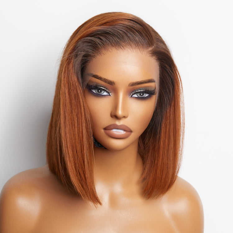 Parrucche bob senza colla con frontale in pizzo HD 13×4 13×6 Capelli grezzi Parrucche lisce in capelli umani neri da donna