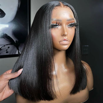 100% HUMAN HAIR Wholesale Straight Highlight 13×4 13×6 HD Invisible Lace Human Hair Wigs ,12A Raw Human Hair Thin HD Full Lace