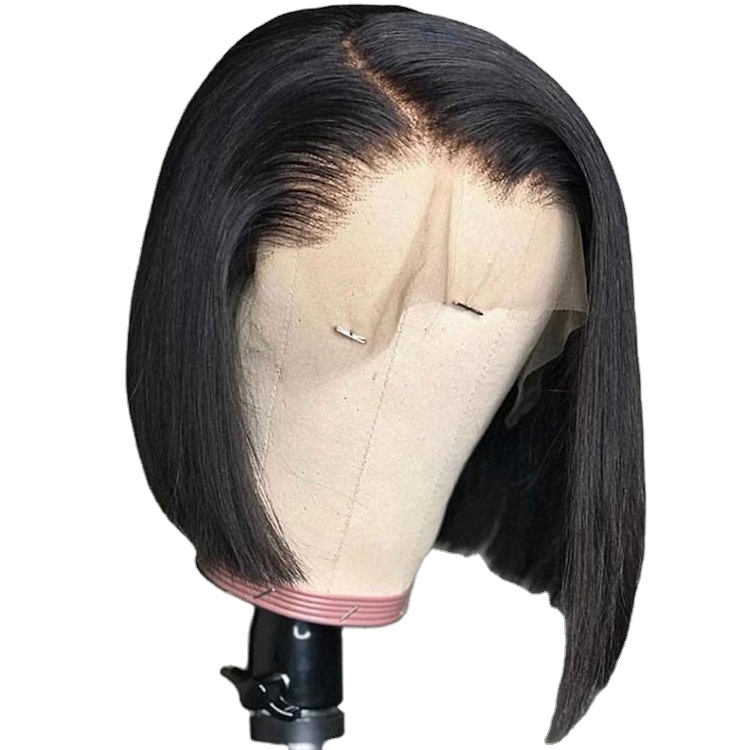Parrucche bob senza colla con frontale in pizzo HD 13×4 13×6 Capelli grezzi Parrucche lisce in capelli umani neri da donna