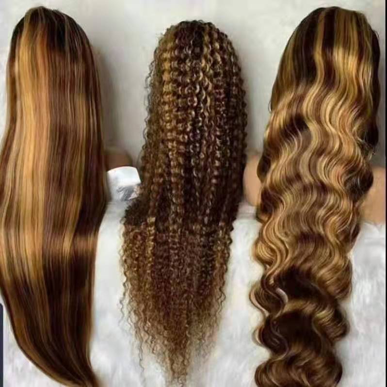 Human hair wigs 4/27 wig deep curly wigs