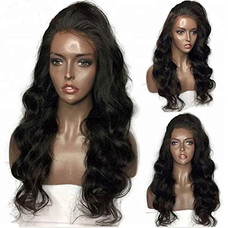 Pelucas de alta calidad de cabello natural con extensiones de encaje completo para mujeres afroamericanas
