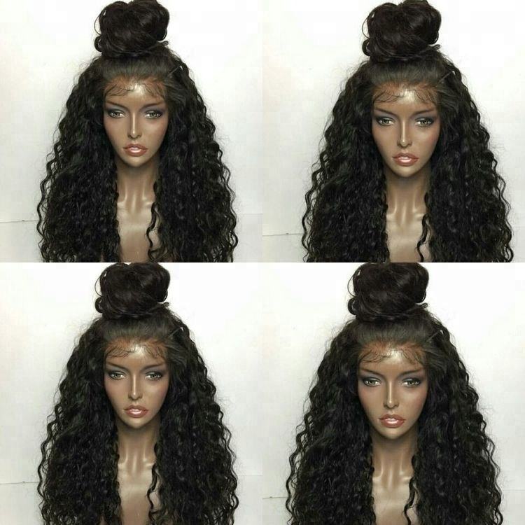 Pelucas de alta calidad de cabello natural con extensiones de encaje completo para mujeres afroamericanas