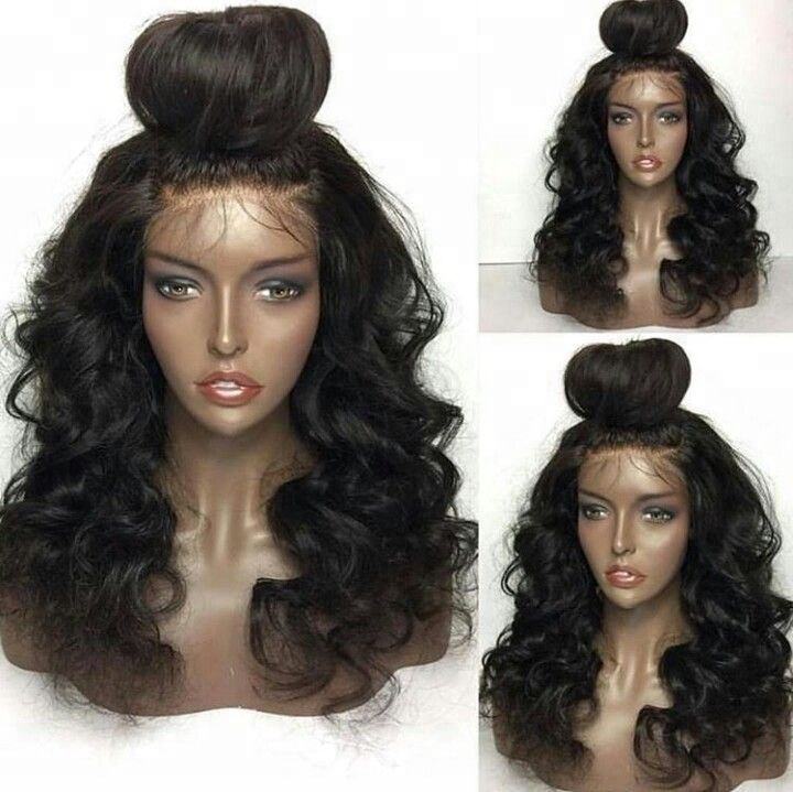 Pelucas de alta calidad de cabello natural con extensiones de encaje completo para mujeres afroamericanas