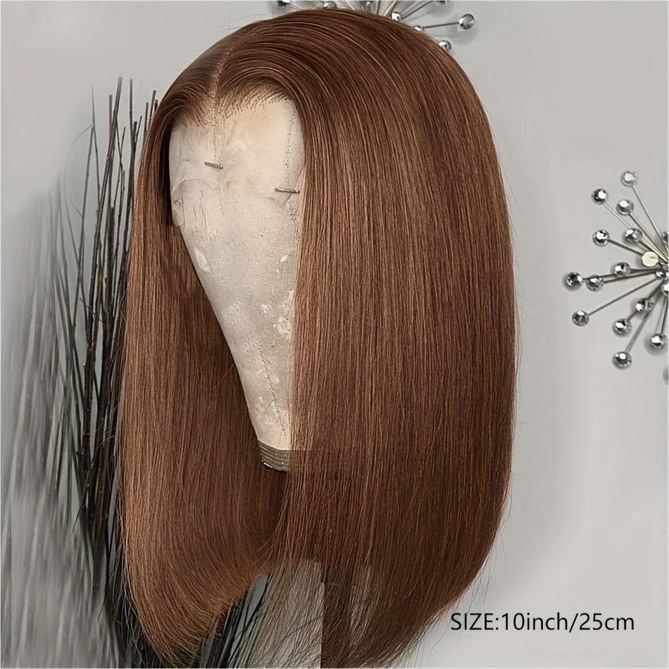 Großhandel Bob Hd Lace Perücke 100% Echthaarperücke, Perücke Hd Lace Original Frauen Schokoladenbraun Kurz Bob Lace Perücken Naturhaar