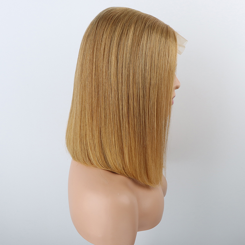 Usine bon marché 5*5 Lace Front Bob 30 Cheveux brésiliens raides remy double tirage 100% Perruques en cheveux naturels fournisseurs