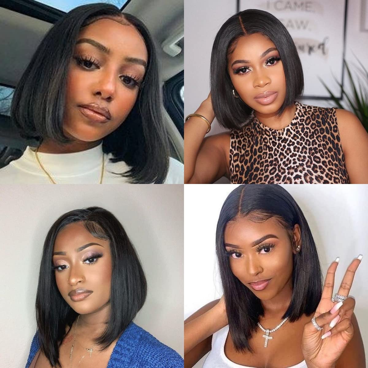 13×4 13×6 Brazilian Transparent Wholesale Vendor Cheap Natural Straight Hd Short Bob Wigs Frontal Wigs Human Hair Lace Front