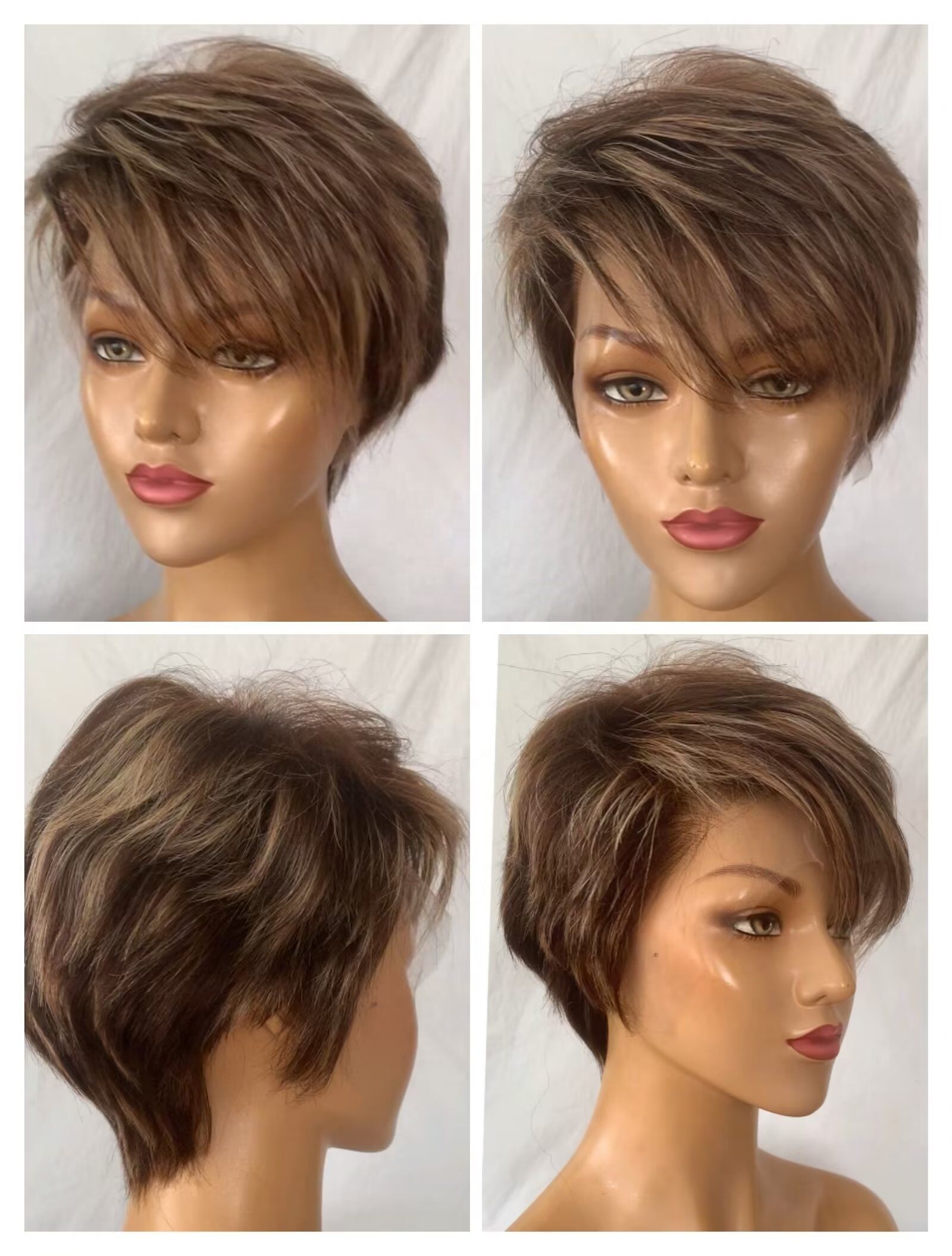 Alia Hot Selling pixie 13*4 frontal lace High Quality 1001TP8Perucas de cabelo humano brasileiras Cheap Price human hair wigs suppliers