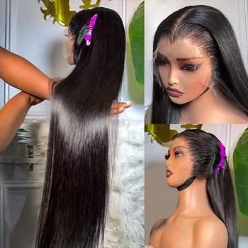 100% HUMAN HAIR Wholesale Straight Highlight 13×4 13×6 HD Invisible Lace Human Hair Wigs ,12A Raw Human Hair Thin HD Full Lace