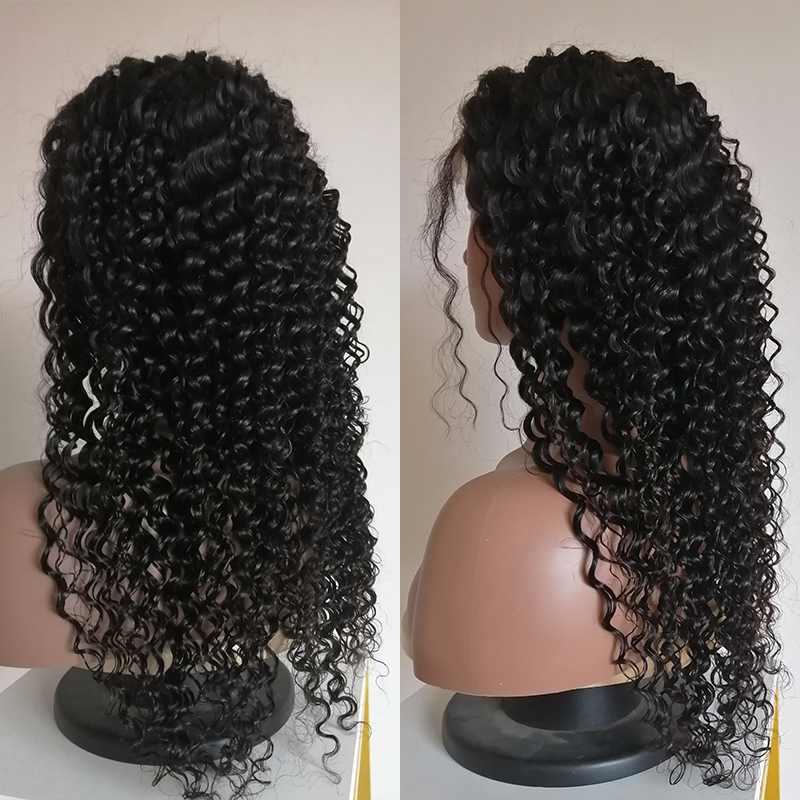 Wholesale Cheap Prices Wear And Go Pre Plucked Brazilian Human Hair Afro Kinky Curly 5×5 13×4 Frontal Glueless HD Full Lace Wigs
