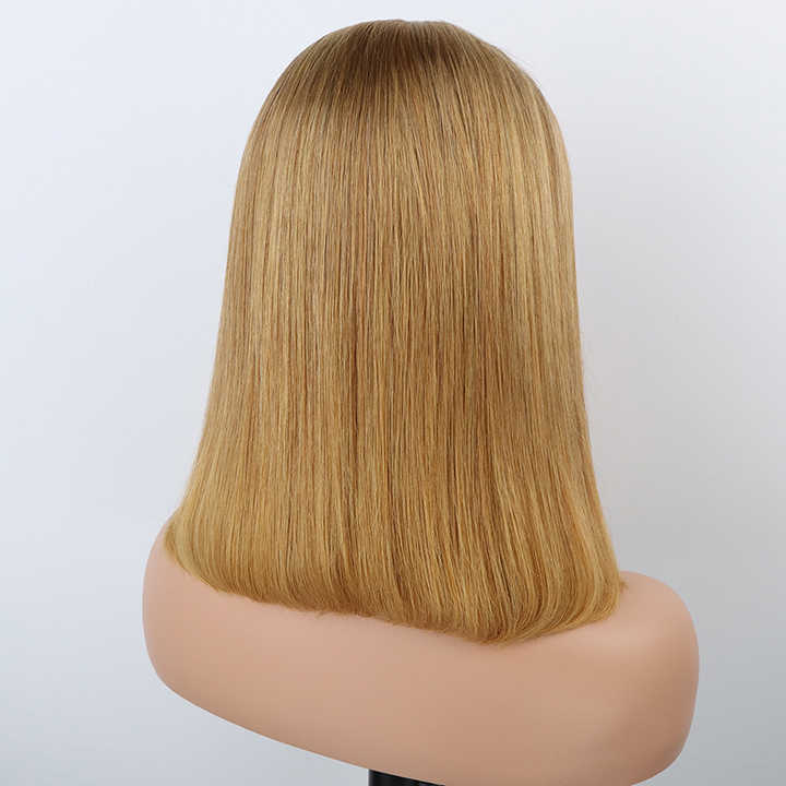 Usine bon marché 5*5 Lace Front Bob 30 Cheveux brésiliens raides remy double tirage 100% Perruques en cheveux naturels fournisseurs