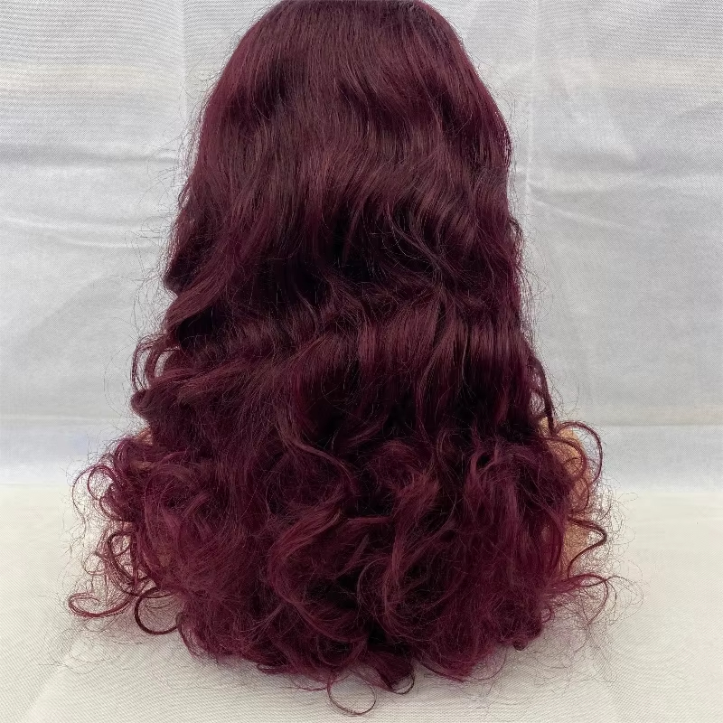 13×4 Lace Fumi Front Human Hair Wigs Curly Human Hair Wig Remy Loose Wavy Lace Wigs Pre Plucked Wholesale Cheap Price