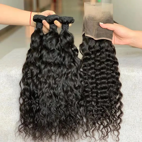 High quality raw extensions human braiding hair bulk no weft deep wave virgin hair