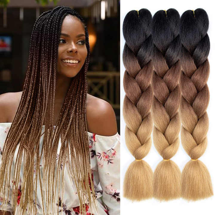 Wholesale 24in jumbo braid hair 255 different color braiding hair with factory price