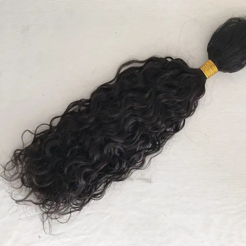High quality raw extensions human braiding hair bulk no weft deep wave virgin hair