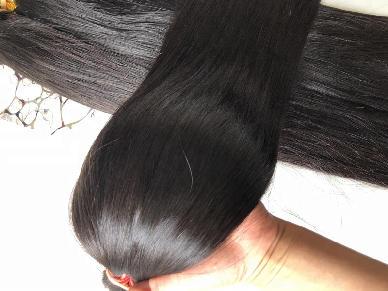 Wholesale double drawn Chinese raw virgin remy human hair bulk for braiding natural color 20cm to 85cm unwefted human bulk hair
