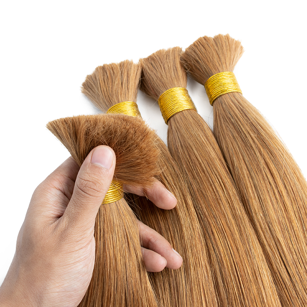 Wholesale Human Braiding Hair Bulk No Weft Cuticle Aligned Hair Bulk Human Hair For Braiding