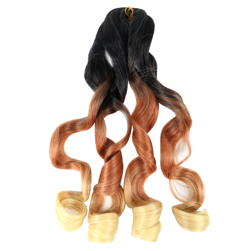 Stocks 20 Inch 75g 150g Loose Wave Crochet Hair Wavy Synthetic Bulk PreStretched Spiral French Curly Synthetic Braiding Hair