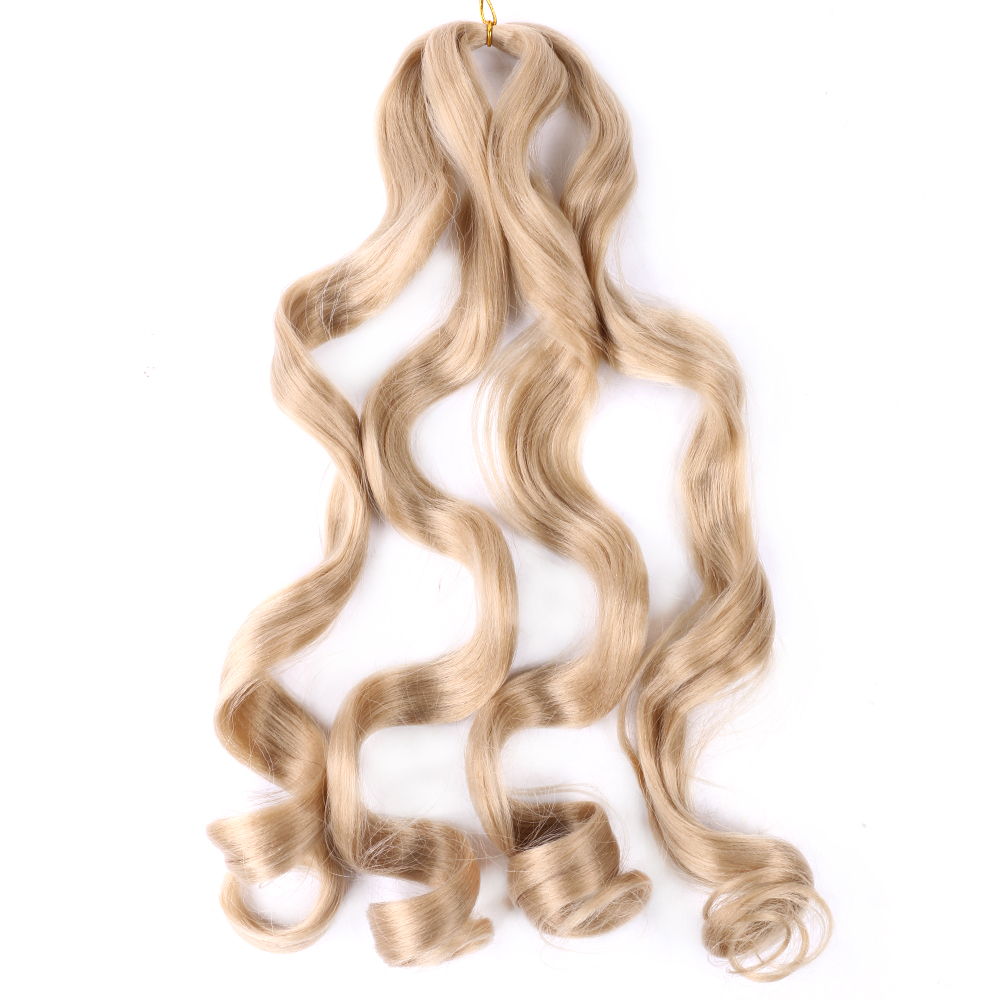 Stocks 20 Inch 75g 150g Loose Wave Crochet Hair Wavy Synthetic Bulk PreStretched Spiral French Curly Synthetic Braiding Hair