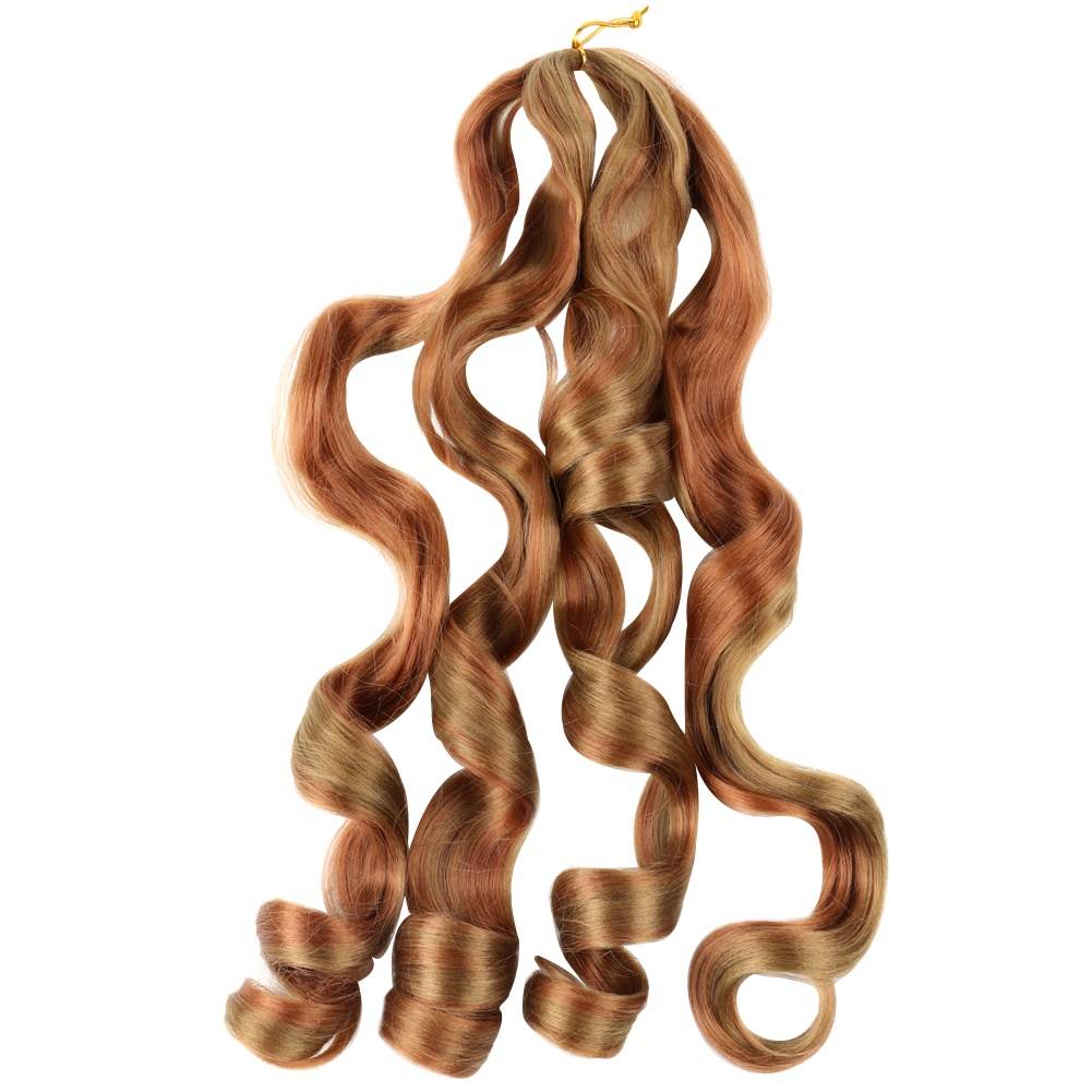 Stocks 20 Inch 75g 150g Loose Wave Crochet Hair Wavy Synthetic Bulk PreStretched Spiral French Curly Synthetic Braiding Hair
