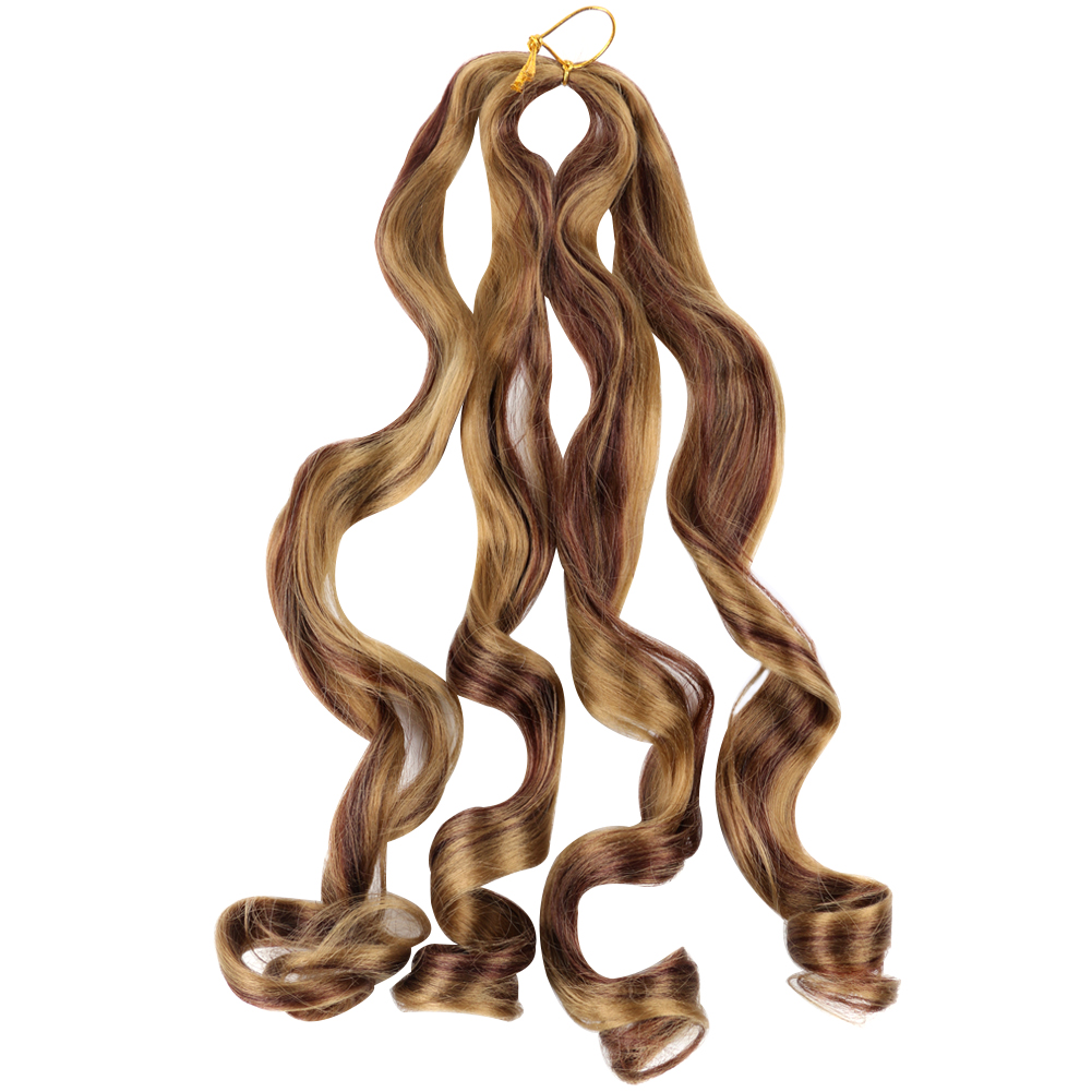 Stocks 20 Inch 75g 150g Loose Wave Crochet Hair Wavy Synthetic Bulk PreStretched Spiral French Curly Synthetic Braiding Hair