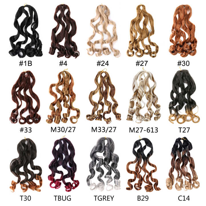 Stocks 20 Inch 75g 150g Loose Wave Crochet Hair Wavy Synthetic Bulk PreStretched Spiral French Curly Synthetic Braiding Hair