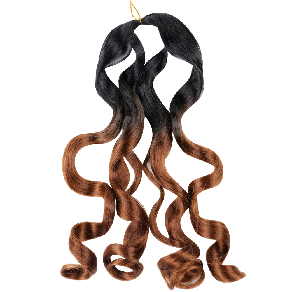 Stocks 20 Inch 75g 150g Loose Wave Crochet Hair Wavy Synthetic Bulk PreStretched Spiral French Curly Synthetic Braiding Hair