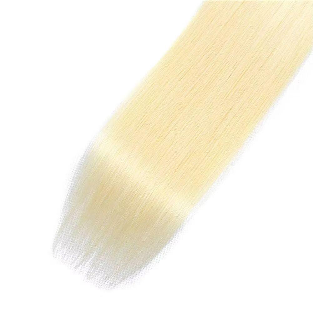 613 Human Hair Bundles Brazilian Straight Hair Bundle Honey Blonde Virgin Bundles Human Hair Extensions Weave 613 Color