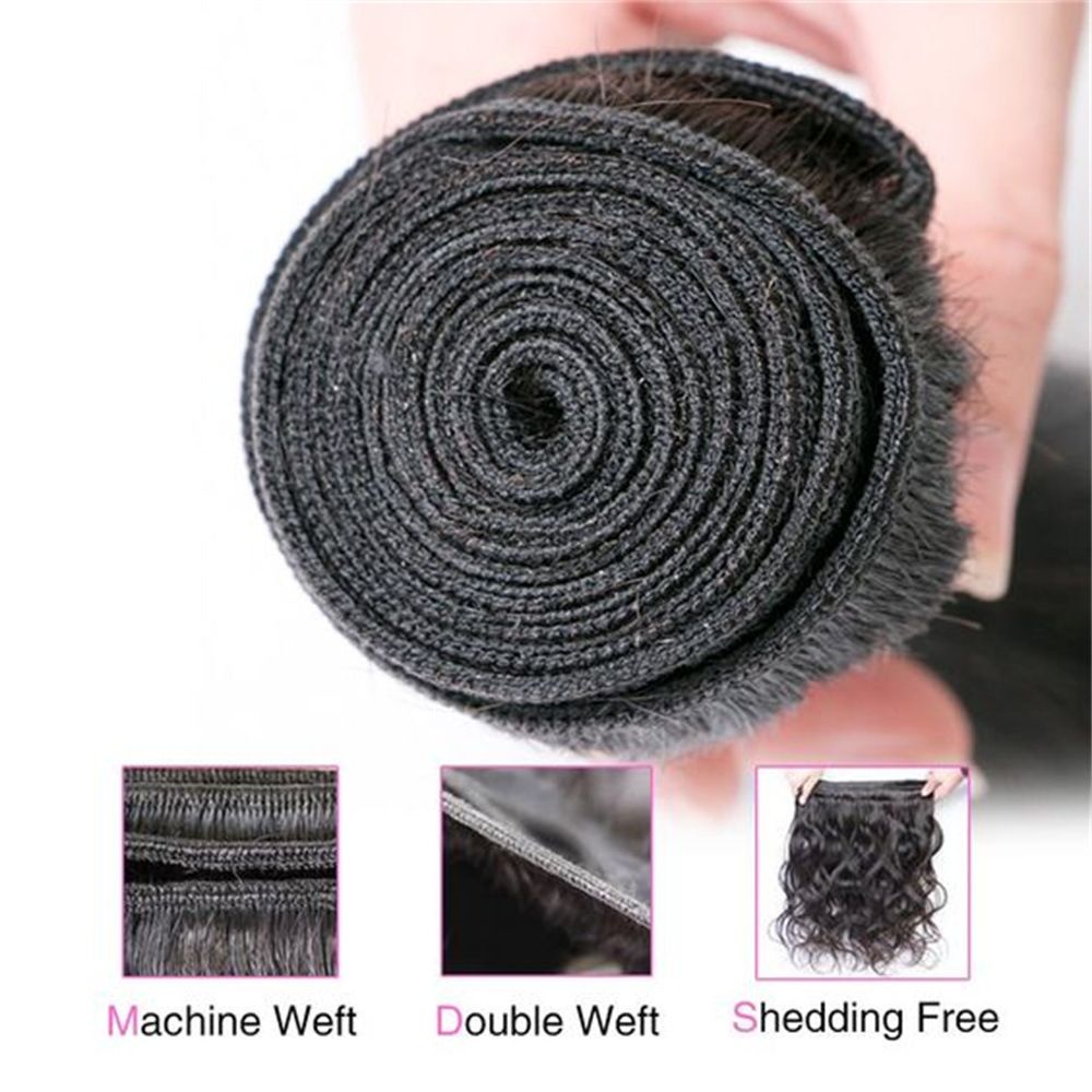 10A 100% Brazilian Cuticle Aligned Natural Black Body Wave Unprocessed Raw Virgin Human Hair Bundles
