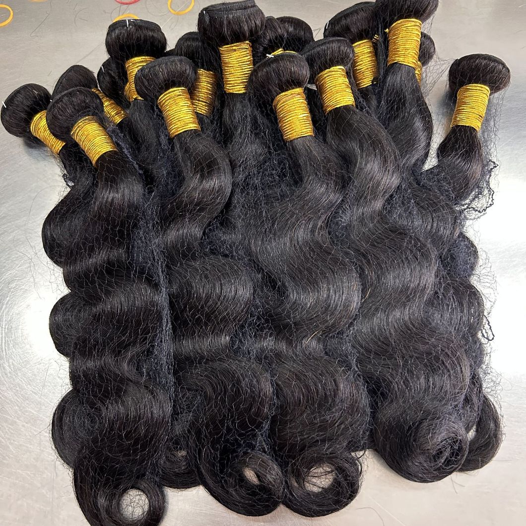 10A 100% Brazilian Cuticle Aligned Natural Black Body Wave Unprocessed Raw Virgin Human Hair Bundles