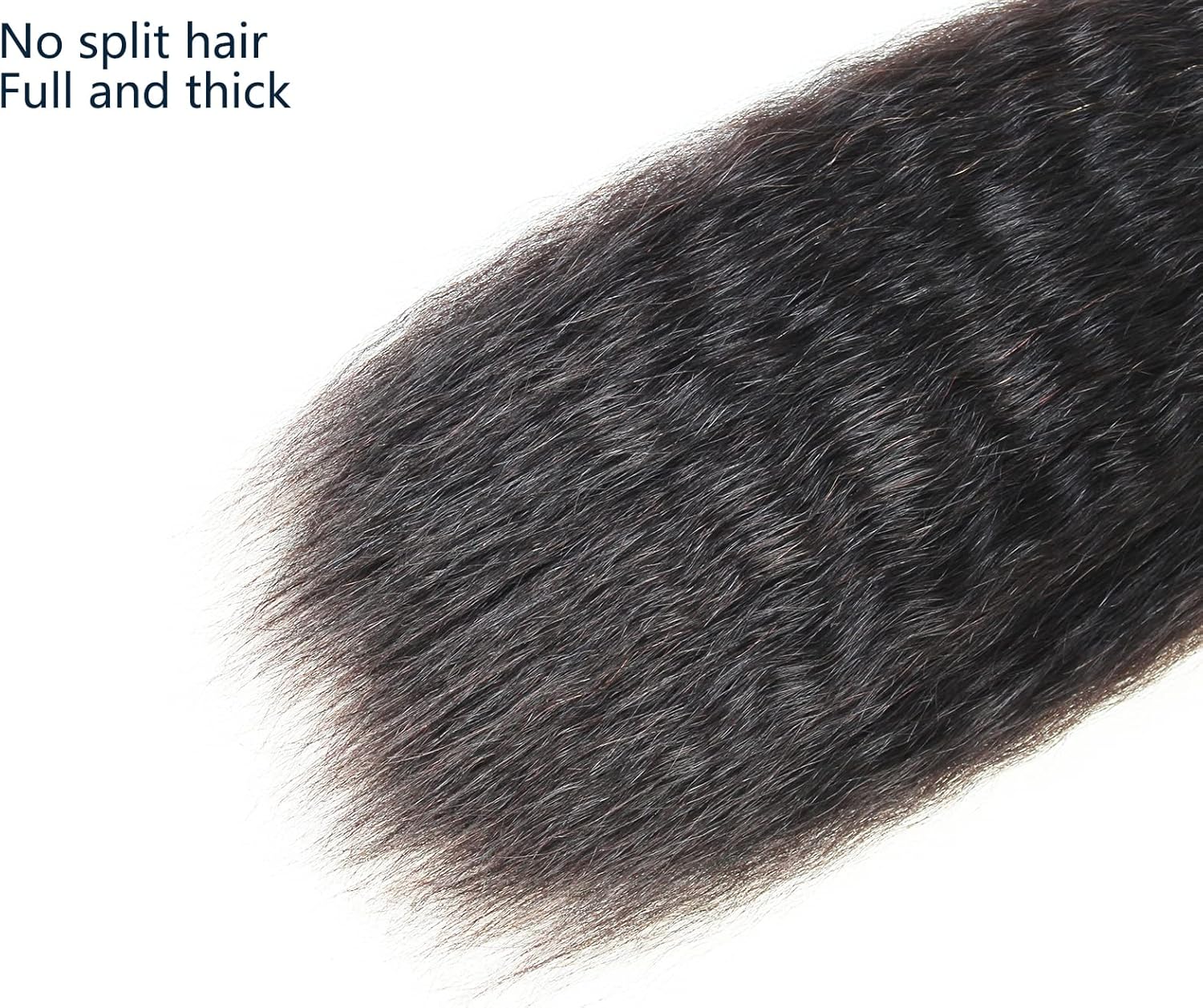 12A Yaki Mechones de cabello humano sin procesar Cabello virgen Extensiones de cabello doblemente seleccionado