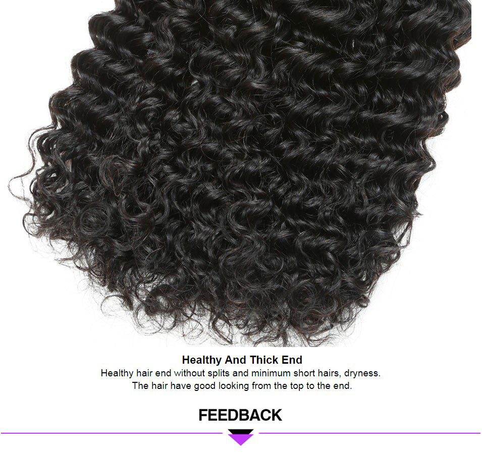10A Deep Wave 100% Virgin Human Hair Bundles Cuticle Aligned Raw Hair Extensions