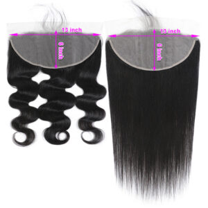 13x6 Transparent Lace Frontal 150% Density Body Wave Human Hair Frontal & Toupee Closure