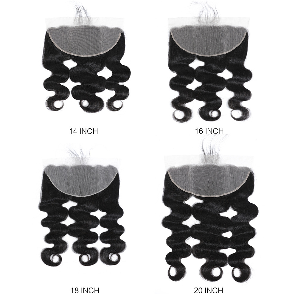 13×6 Transparent Lace Frontal 150% Density Body Wave Human Hair Frontal & Toupee Closure
