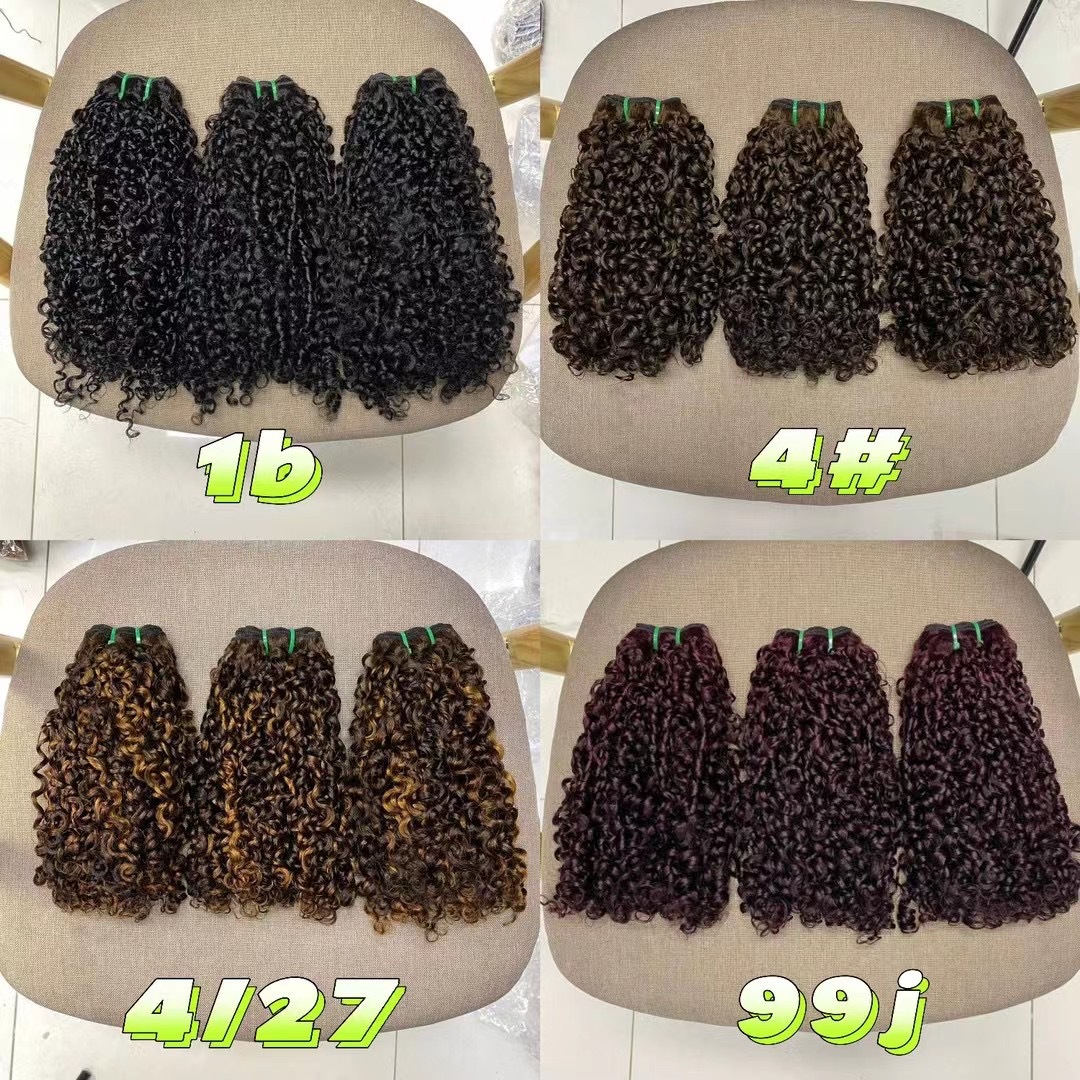 15A SDD Pixie Curly Human Hair Bundles Raw Hair Super Double Drawn 100% Vietnamese Human Hair Bundles